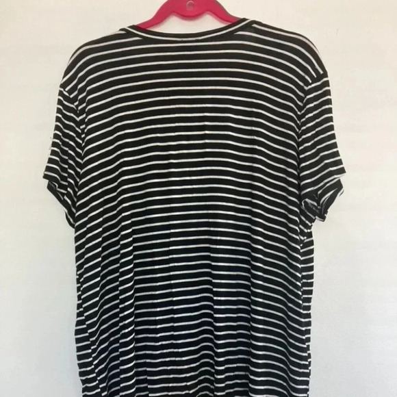 Hippie Chic Plus Size Cross Neck Striped Tee 2X - Picture 4 of 4